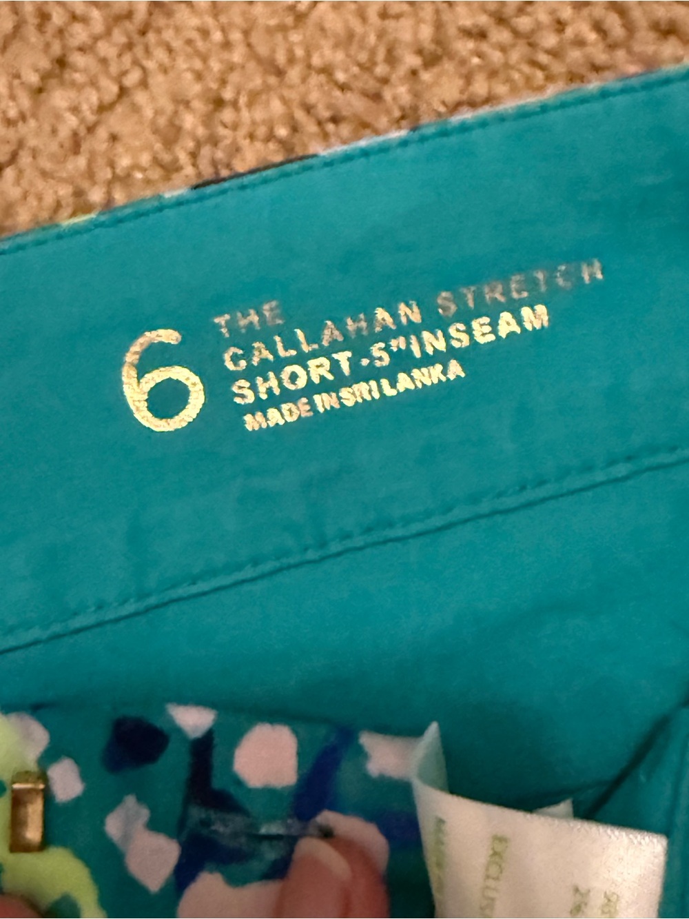 Lilly Pulitzer Callahan Shorts in “Botanical Green Hotter Spot” print - Picture 5 of 10